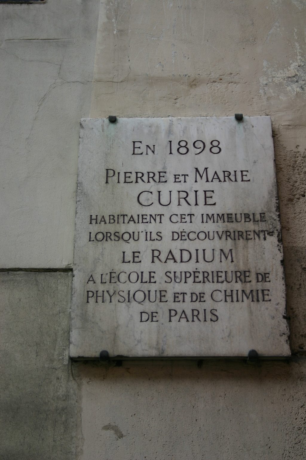 Pierre and Marie Curie's home, Paris - 03.JPG